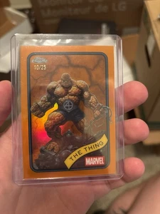 THE THING 2025 Marvel Topps Chrome Orange Refractor /25 - Picture 1 of 3