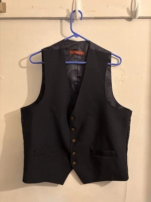 Traje de acción vintage años 80* Levi’s Sta Prest ropa de hombre vestido azul chaleco talla 42 R* Foto 1 de 4