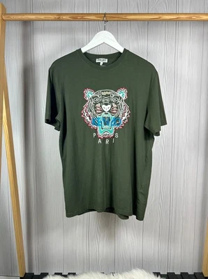 KENZO Paris Tiger Big Embroidered Logo T-Shirt Size XL - Image 1 of 4