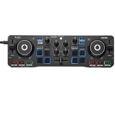 Hercules DJCONTROL STARLIGHT Controller leggero 2x Deck Retroilluminato - Immagine 1 di 4