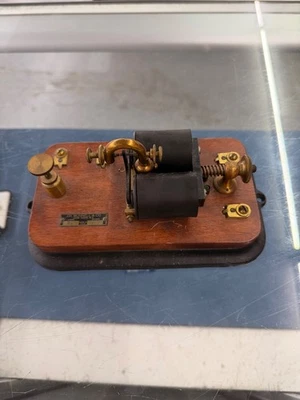 J H Bunnell Brass Telegraph Morse Code Station Relay. 150 Ohms. New York, N. Y. - Image 1 of 4