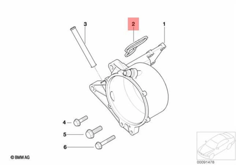 Gasket - Alternator Housing to Block Genuine For BMW 12317512327 - Image 1 of 1