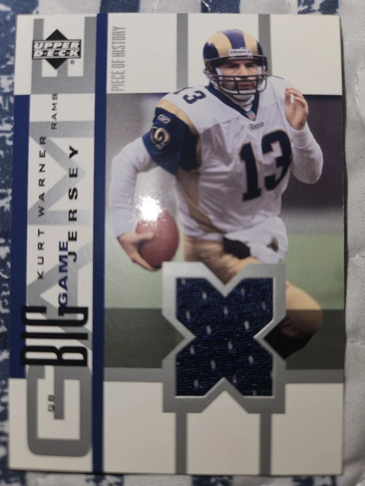 2002 UPPER DECK #BGJ-KW KURT WARNER JERSEY ST. LOUIS RAMS HOF 1249 - Image 1 of 4