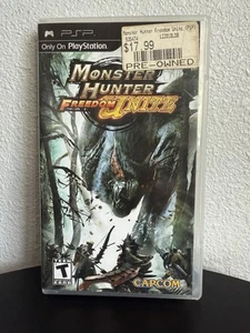Monster Hunter Freedom Unite Sony PSP 2009 Capcom PlayStation Case & Manual ONLY - Picture 1 of 3