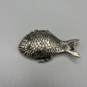 Vintage Gucci Silver Tone Fish Bottle Opener Made In Italy - Picture 1 of 15