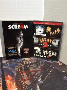 Scream 1-4 DVD Lot: 1, 2, 3 & 4 - Horror David Arquette, Drew Barrymore - Picture 1 of 20