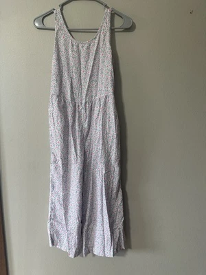 Cat &Jack Girls 1pc Jumpsuit Daisy'  10-12 Sleeveless Open Back  Smocked - Image 1 of 4