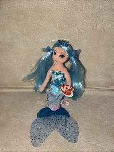 Ty Sea Sequins Indigo The Blue Mermaid-13.25"- With Tag Flippable& Sparkly - Picture 1 of 4