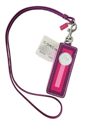 Estuche Coach Ipod Shuffle n.º nuevo con etiquetas 2655 en rosa, morado  Foto 1 de 4