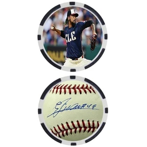 EMMANUEL CLASE #3 - CLEVELAND GUARDIANS - POKER CHIP - ***SIGNED*** - Picture 1 of 2