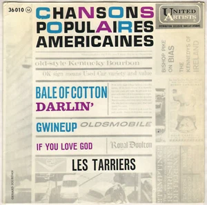 THE TARRIERS "BALE OF COTTON" FOLK SPIRITUALS EP 1962 UNITED ARTISTS 36010 - Imagen 1 de 4