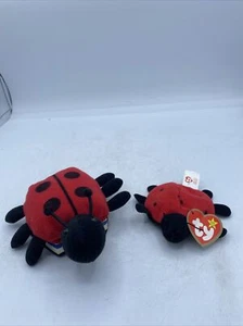 LOT OF 2 Plush Ladybugs: Largest Is By HONEY BEAR BOOKS & A Ty Mini Ladybug W/Ta - Picture 1 of 9