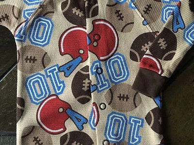 足球套装 6 个月套装单件全新棕色红色蓝色连身裤 — 第 1/4 张图片