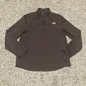 The North Face Mens 1/4 Zip Sweatshirt Pullover Brown Size Large Flash Dry - Picture 1 of 6