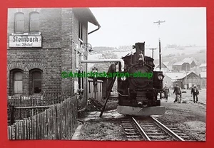 DDR Eisenbahn Foto DR Dampflok BR 99 1582-6 am Bw Steinbach bei Jöhstadt ( 24187 - Bild 1 von 2