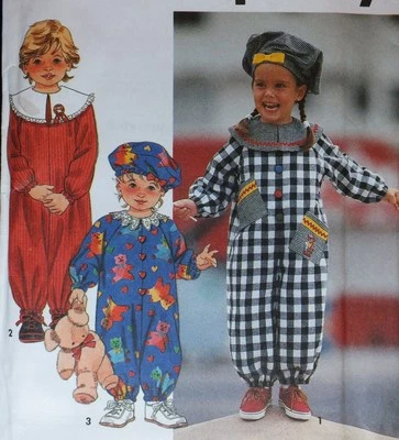 Sweet OOP SIMPLICITY 7947 Toddlers Jumpsuits & Hats PATTERN 1/2-1-2/2-3-4 UC - Image 1 of 3