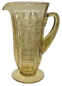 Fostoria Topaz Versailles #5000-7 Footed Pitcher / Jug - Picture 1 of 1
