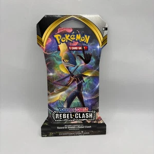 Pokemon TCG - Sword & Shield Rebel Clash Sleeved Booster Pack - New/Sealed - Foto 1 di 1