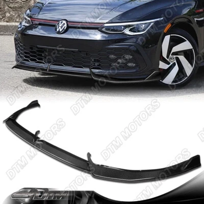 Kit alerón de carrocería de parachoques delantero de fibra de carbono para Volkswagen Golf GTI MK8 21-24 Foto 1 de 4