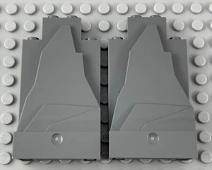 LEGO DARK BLUISH GRAY ROCK PANEL LOT OF 2 City Building Accessory Set - Bild 1 von 2