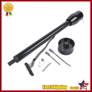 32" Steering Column Street Rod Tilt Floor Shift Hot Rod Manual No Key--Black - Bild 1 von 14
