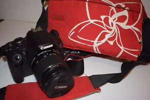 Canon EOS T3i / 600D 18.0 MP SLR Camera With 18-55mm LENS- BAG- BOOK (QOJ68) - Picture 1 of 7