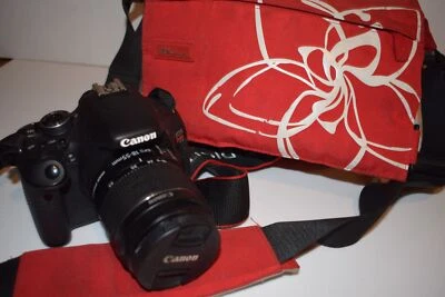 Canon EOS T3i / 600D 18.0 MP SLR Camera With 18-55mm LENS- BAG- BOOK (QOJ68) - Image 1 of 4
