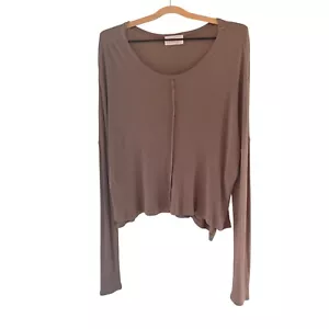 Juicy Gossip Ribbed Knit Lightweight Comfy Casual Pullover Dolman L/S Size SM - Picture 1 of 7