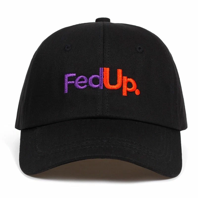 1pc Fedup Embroidery Baseball Caps Adjustable Snapback Golf Cap Unisex Headwear - Image 1 of 4