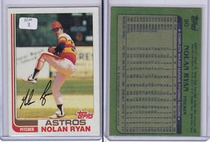 1982 Topps Baseballkarte # 90 Nolan Ryan Houston Astros Krug Neuwertig - Bild 1 von 1