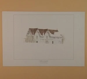 Vintage 1970's Art Print - 'Coach House' By Walter Campbell - Picture 1 of 2