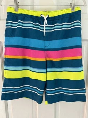 Traje de baño LANDS' END para niños talla L 14-16 forro de malla color brillante playa Foto 1 de 4
