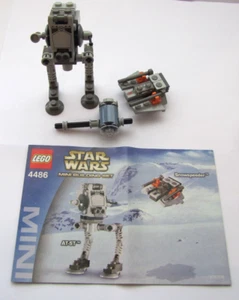 VINTAGE LEGO STAR WARS 4486 AT-ST & SNOWSPEEDER MINI BUILDING SET2003 USED - Picture 1 of 10