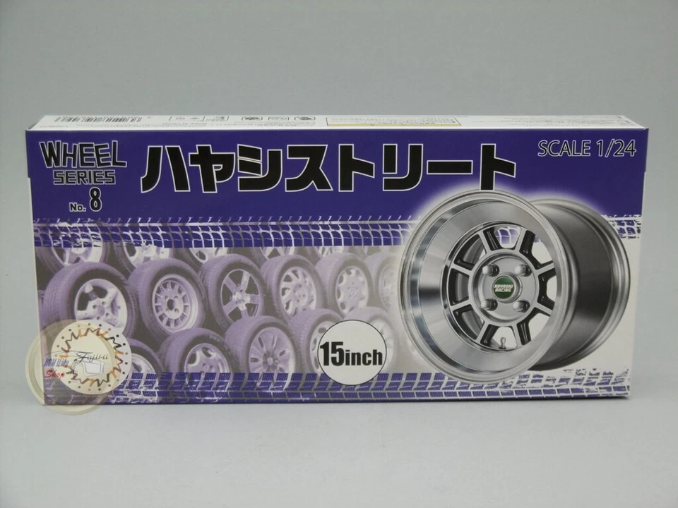 Wheels Kit #08 - Hayashi Street - 15 Inch - Fujimi 1:24 - FJ193496HS - Immagine 1 di 1