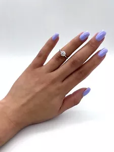 Platin Verlobungsring 1,00 KT GIA zertifiziert natürlicher Diamant Einzelhandelspreis = 7.000 $ - Bild 1 von 6
