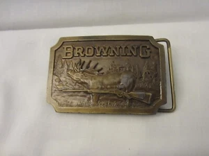 Pistola artesanal de metal Browning Indiana de colección caza la mejor hebilla de cinturón en el campo - Imagen 1 de 4