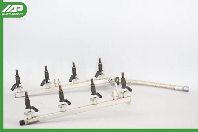 ✅ 07-12 Mercedes R230 SL550 S550 M273 riel de inyección de combustible con inyectores de combustible OEM Foto 1 de 4