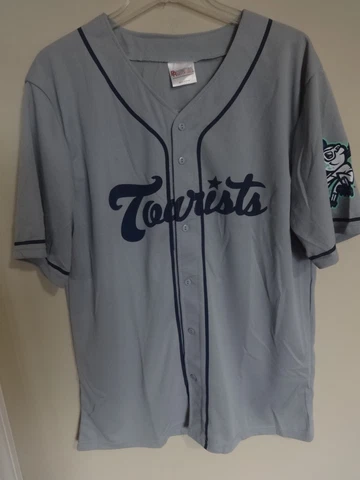 2017 MiLB Asheville Tourists SGA Button Front Baseball Jersey Men XL Rockies Cover
