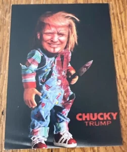 DONALD TRUMP CUSTOM ART CARD - CHUCKY - Picture 1 of 2
