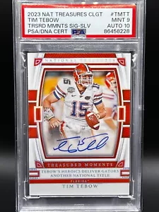 2023 National Treasures Collegiate Color Match Auto Tim Tebow /39 PSA 9 - Picture 1 of 3