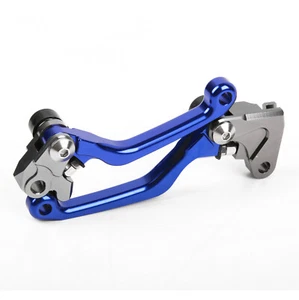 Palancas de pivote de freno de embrague CNC azul par de EE. UU. 2015 2014 para Yamaha WR250F 2005-2016 - Imagen 1 de 5
