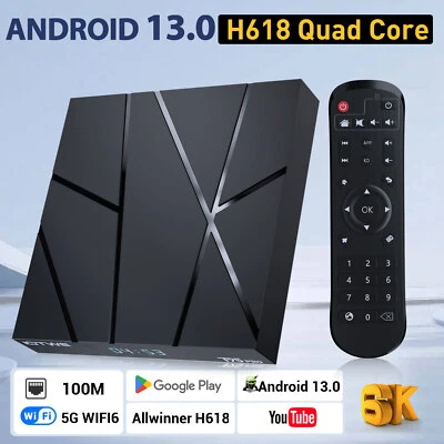 2024 Smart TV BOX 128GB 4GB Android 13.0 WIFI6 Netzwerk Media Player Quad Core - Bild 1 von 4