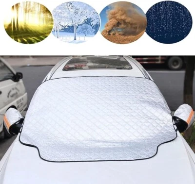 TELO AUTO UNIVERSALE PARASOLE NEVE COPRI PARABREZZA  ANTI RAGGI UV GHIACCIO - Immagine 1 di 4