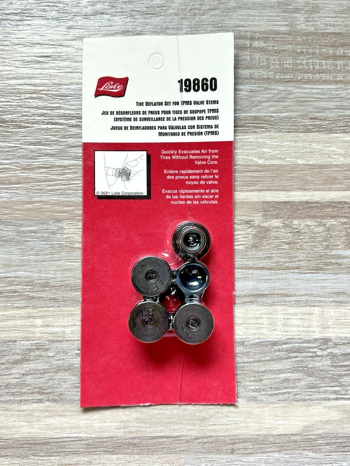 NUEVO Juego de deflador de neumáticos para vástago de válvula TPMS - Herramienta Lisle Prt# 19860 Foto 1 de 3