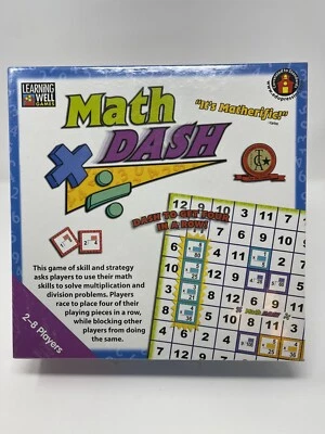 LEARNING WELL GAMES EP-LRN2349 Math Dash, Multiplication & Division NEW🔥 - Image 1 of 4