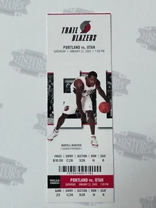 2009 Utah Jazz at Portland Trail Blazers Ticket 1/31/09 - Picture 1 of 1
