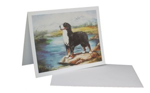 Bernese Mountain Dog Blank Card Celebration Xmas Birthday Anniversary Thank You