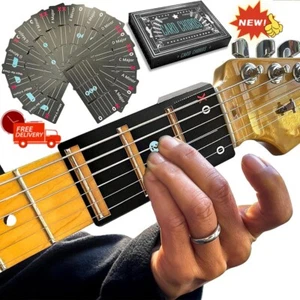 GUITAR CARD CHORDS - Learn Guitar in Minutes Deluxe Edition - Fits All Guitar - Picture 1 of 12