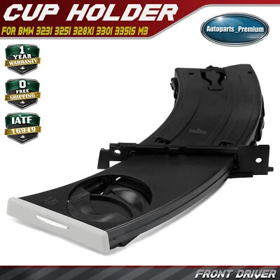 Front Driver Retractable Cup Holder Insert for BMW 323i 325i 328xi 330i 335is M3 - Image 1 of 4
