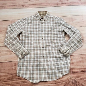 Cabelas Outdoor Series Shirt Mens Small Brown Red Button Up Hiking Adult S * - Picture 1 of 12